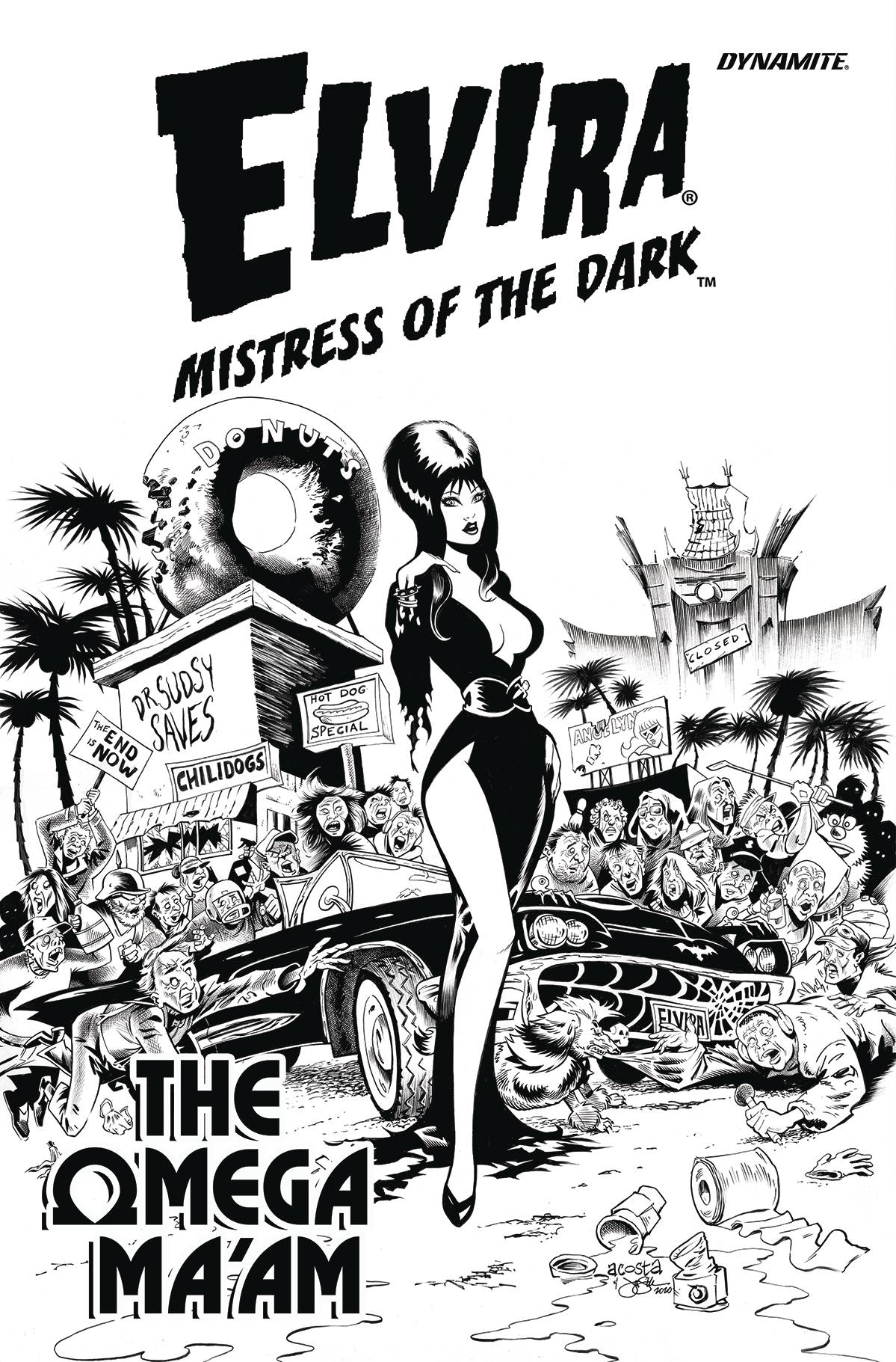 Elvira Quarantine Sp Line Art Var (STL246758)