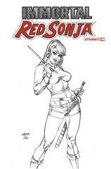 Immortal Red Sonja #8 Cvr G 15 Copy Incv Linsner B&W (STL246749)