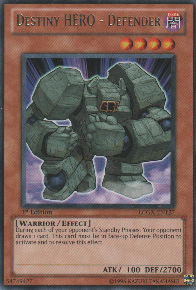 Destiny HERO - Defender - LCGX-EN127 - Rare - 1st Edition Destiny HERO - Defender - LCGX-EN127 - Rare - 1st Edition