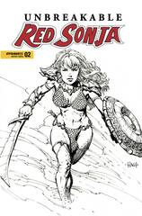 Unbreakable Red Sonja #2 Cvr D Finch B&W (STL246606)