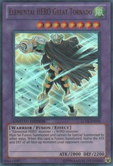 Elemental HERO Great Tornado - LC02-EN010 - Ultra Rare - Limited Edition