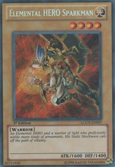 Elemental HERO Sparkman - LCGX-EN007 - Secret Rare - 1st Edition