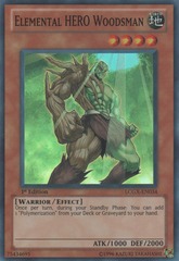 Elemental HERO Woodsman - LCGX-EN034 - Super Rare - 1st Edition