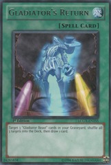 Gladiator's Return - LCGX-EN255 - Rare - 1st Edition