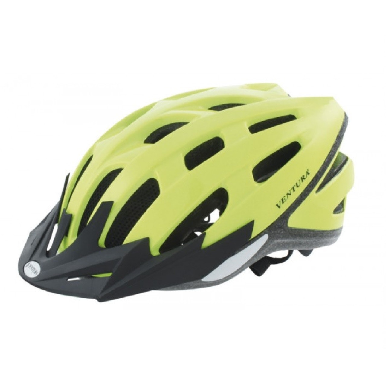 Ventura Neon Yellow Adult Sport Bike Helmet