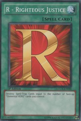 R - Righteous Justice - LCGX-EN090 - Common - 1st Edition