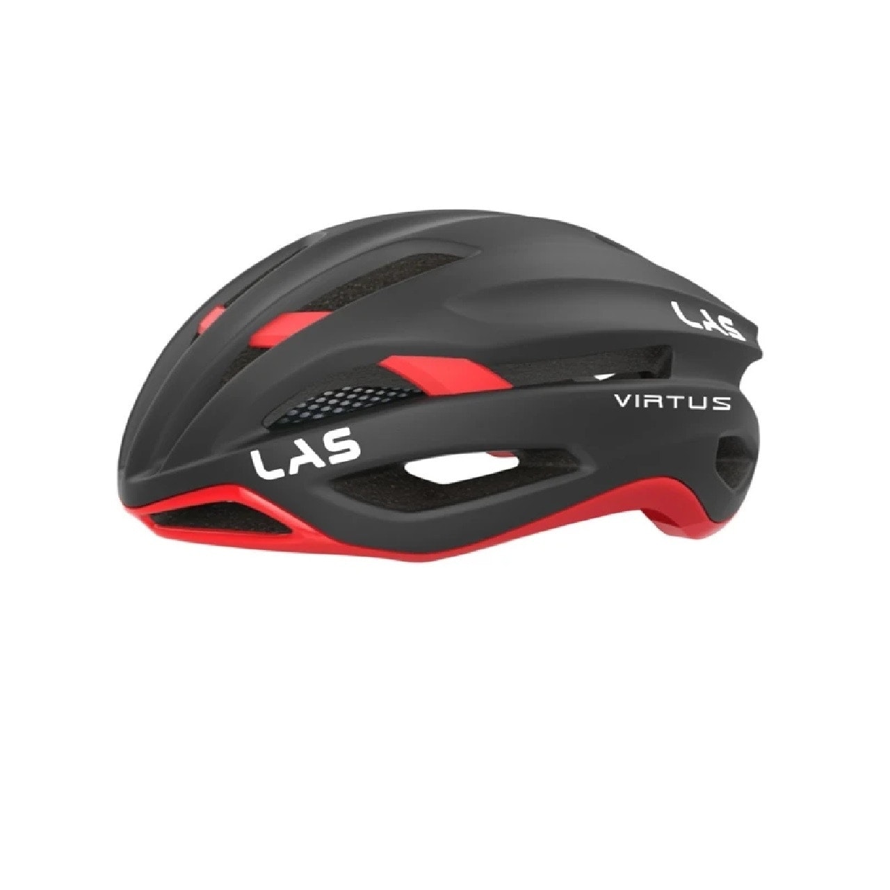 LAS Virtus Cycling Road Bike Helmet - Black/Red 2021