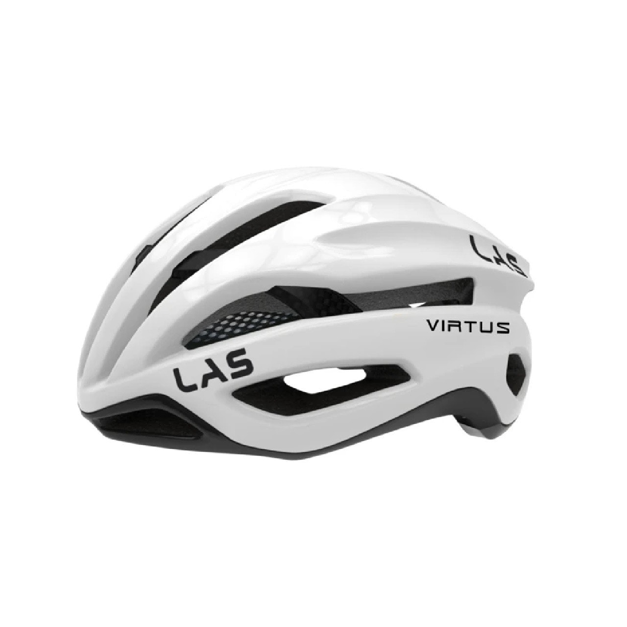 LAS Virtus Carbon Road Bike Cycling Helmet - White/Black 2021