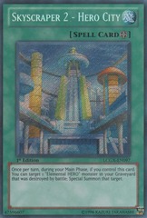 Skyscraper 2 - HERO City - LCGX-EN097 - Secret Rare - 1st Edition