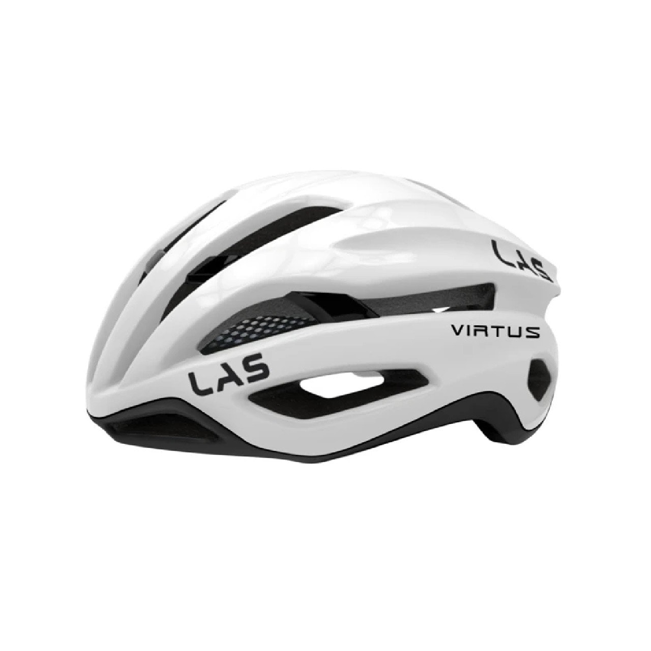 LAS Virtus Cycling Road Bike Helmet - White/Black 2021