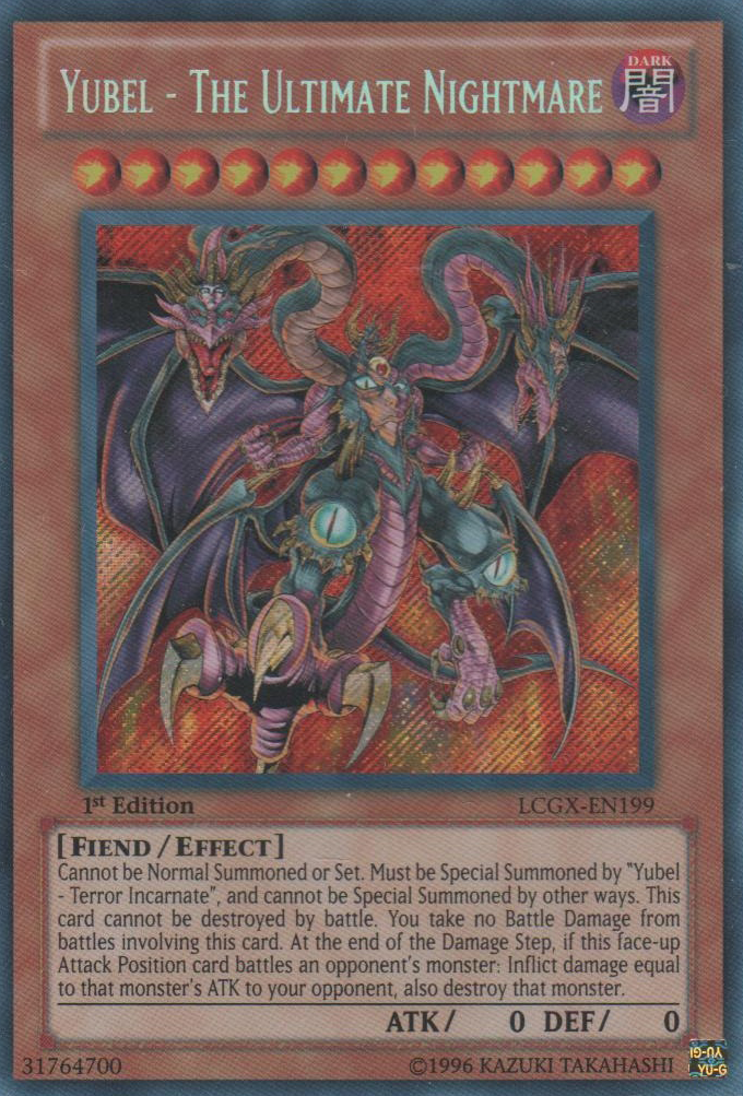Yubel - The Ultimate Nightmare - LCGX-EN199 - Secret Rare - 1st Edition
