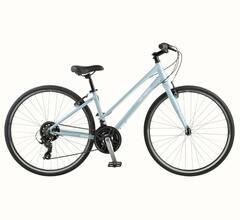 Retrospec Atlas Step-Thru Comfort Hybrid Bike - Crystal Blue 2022
