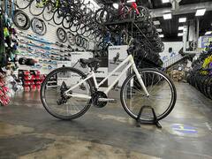 Retrospec Atlas Step-Thru Comfort Hybrid Bike - White 2022