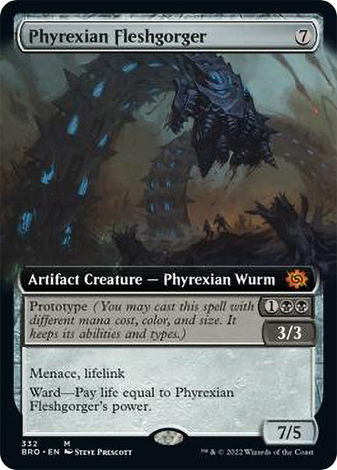 Phyrexian Fleshgorger - Foil - Extended Art