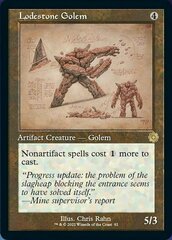 Lodestone Golem - Foil - Retro Schematic