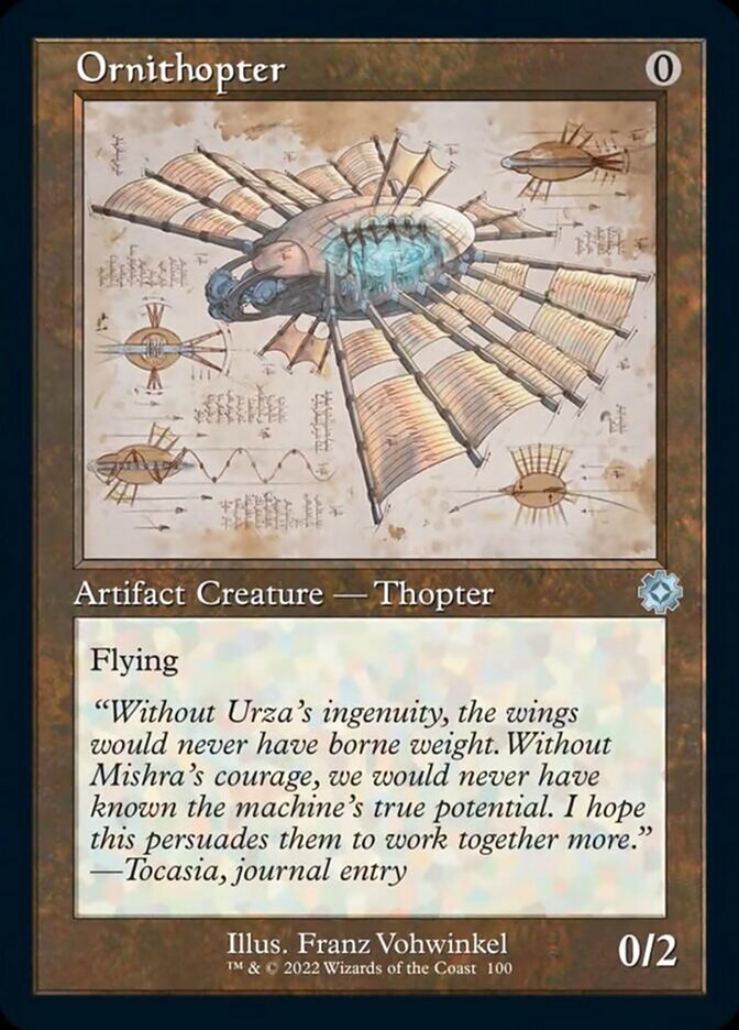 Ornithopter - Foil - Retro Schematic