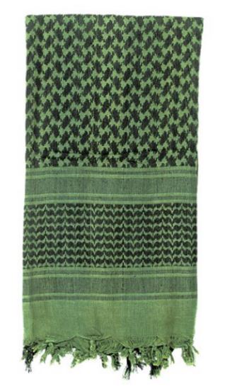 Woven Coalition Desert Scarves/Shemagh OD/Black