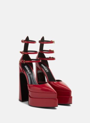 Versace - Aevitas Pointy Platform Pumps 1007141-DVT51_1LB8V (Burgundy)