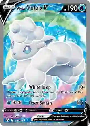 Alolan Vulpix V (Full Art) - 173/195 - Ultra Rare Alolan Vulpix V (Full Art) - 173/195 - Ultra Rare