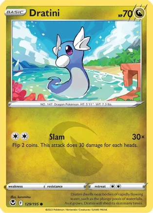 Dratini - 129/195 - Common - Reverse Holo