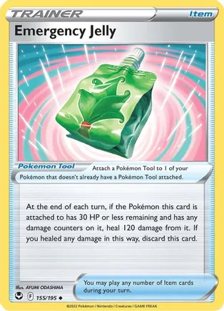 Emergency Jelly - 155/195 - Uncommon - Reverse Holo Emergency Jelly - 155/195 - Uncommon - Reverse Holo