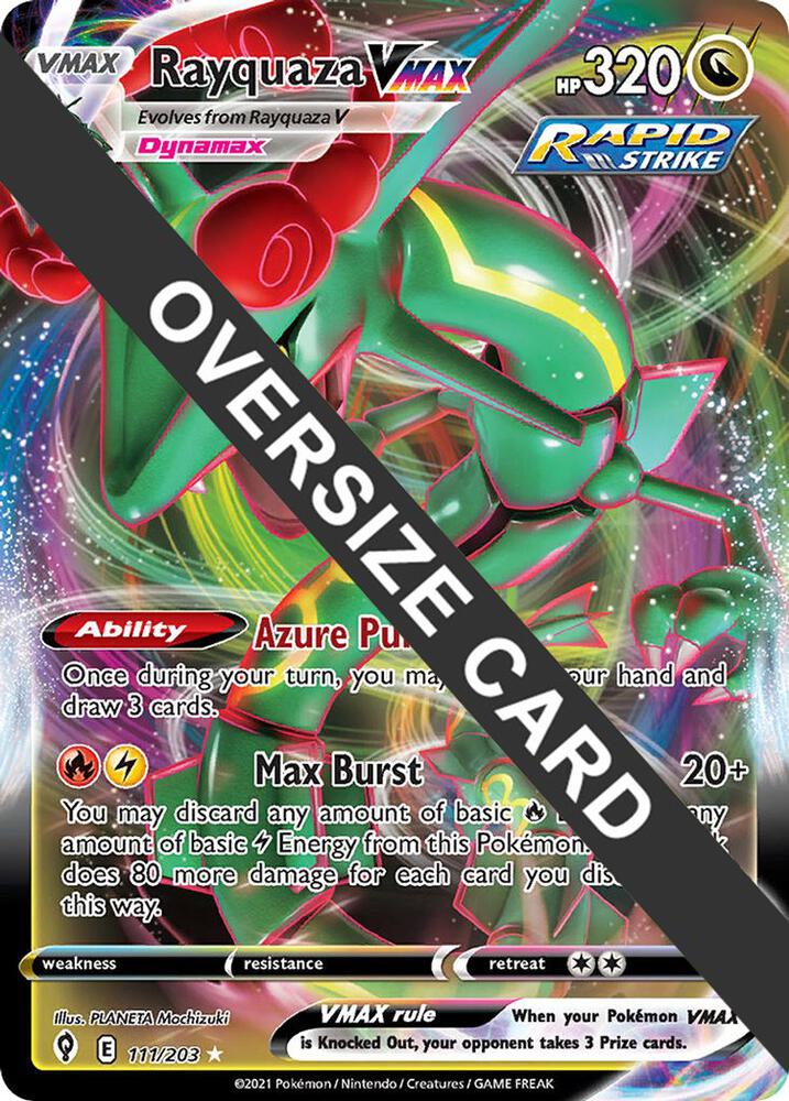 Rayquaza VMAX - 111/203  - Oversized Promo