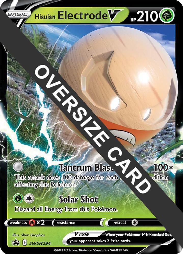 Hisuian Electrode V - SWSH294  - Oversized Promo