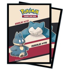 Ultra Pro - Snorlax and Munchlax Standard Deck Protector Sleeves (65ct) for Pokemon