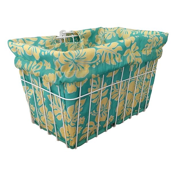 Cruiser Candy Basket Liner: HIBISCUS MINT/YL