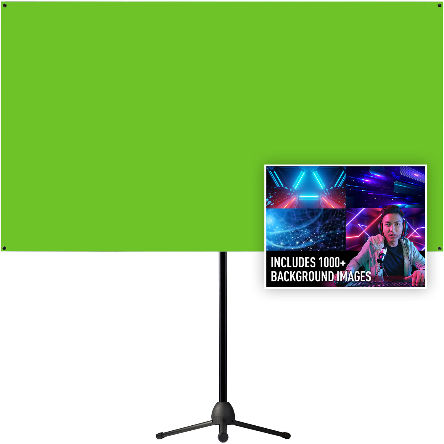 Impact Chroma Muslin Background (10 x 12, Green)