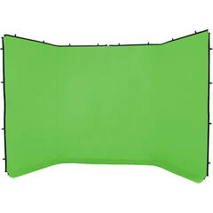 Valera Creator 95 Professional Collapsible Green Screen + Valera Background Gallery Bundle (Chroma Green, 75 x 58