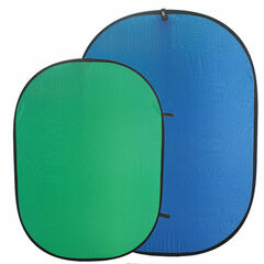 FotodioX Portable Background Kit (7.5 x 7.5', Chroma Blue/Green)