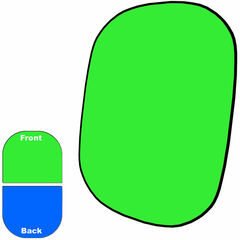 Manfrotto HiLite Bottletop Cover with Train - 6x7' (Green Chromakey)