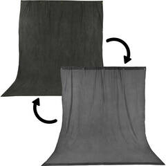 Impact Crushed Muslin Background (10 x 24', Gray Mist)