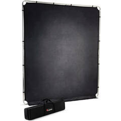Westcott X-Drop Fabric Backdrop Sweep Kit (Rich Black, 8 x 13')