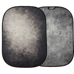 Manfrotto Vintage Reversible Collapsible Background 5 x 7' (Ink/Sage)
