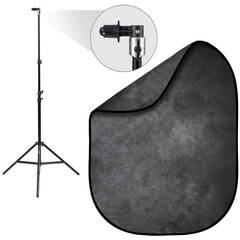 Manfrotto Vintage Collapsible Background (5 x 7', Smoke/Concrete)
