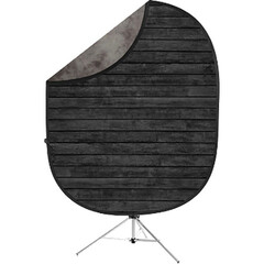 Manfrotto Urban Collapsible Background (5 x 7', Rusty Metal/Plaster Wall)