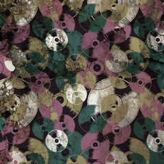 Click Props Backdrops Damask2 B Gold Backdrop (5 x 5')