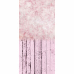 Click Props Backdrops Floral Balloons One Pink, White, Green Double Backdrop (5 x 9.84')