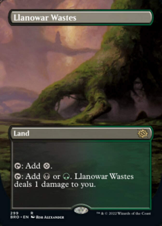 Llanowar Wastes - Borderless