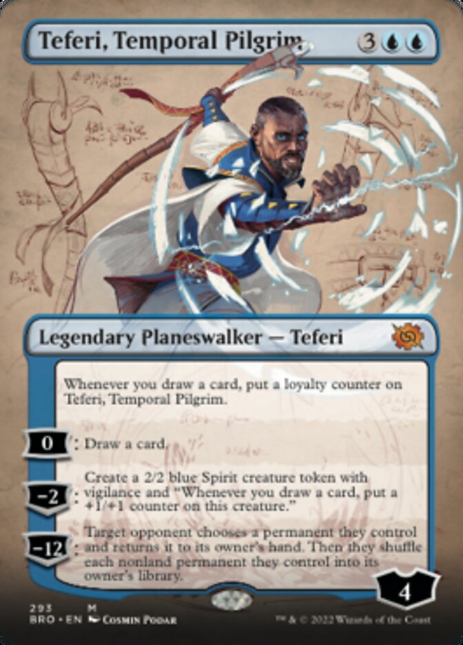 Teferi, Temporal Pilgrim - Foil - Borderless