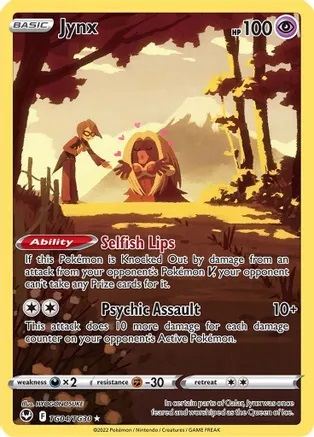 Jynx - TG04/TG30 - Ultra Rare - Silver Tempest Trainer Gallery