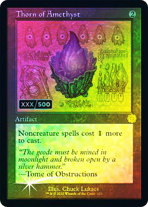 Thorn of Amethyst - Foil - Retro Schematic - Serialized