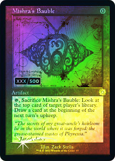 Mishras Bauble - Foil - Retro Schematic - Serialized