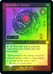 Quicksilver Amulet - Foil - Retro Schematic - Serialized