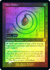 Mox Amber - Foil - Retro Schematic - Serialized