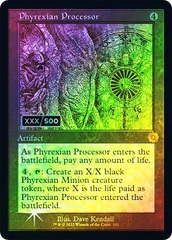 Phyrexian Processor - Foil - Retro Schematic - Serialized