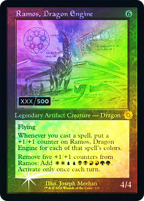 Ramos, Dragon Engine - Foil - Retro Schematic - Serialized