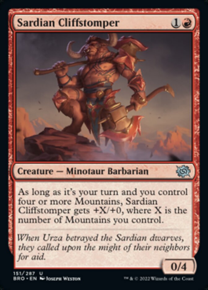 Sardian Cliffstomper - Foil